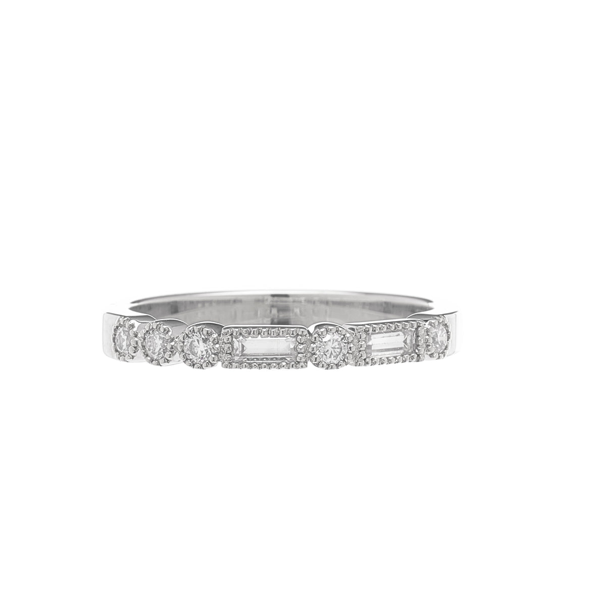 Milgrain Morse Ring - 2.5 mm - Carrie K.