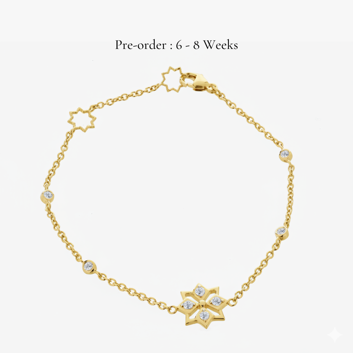 Star Mini Center Bracelet (18K Gold) - Carrie K.