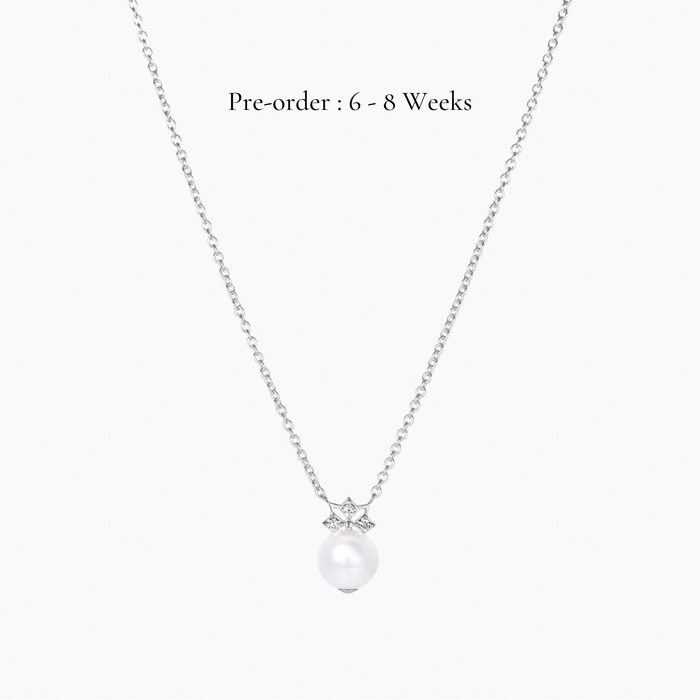 Star Mini Pearl Necklace (18K Gold) - Carrie K.