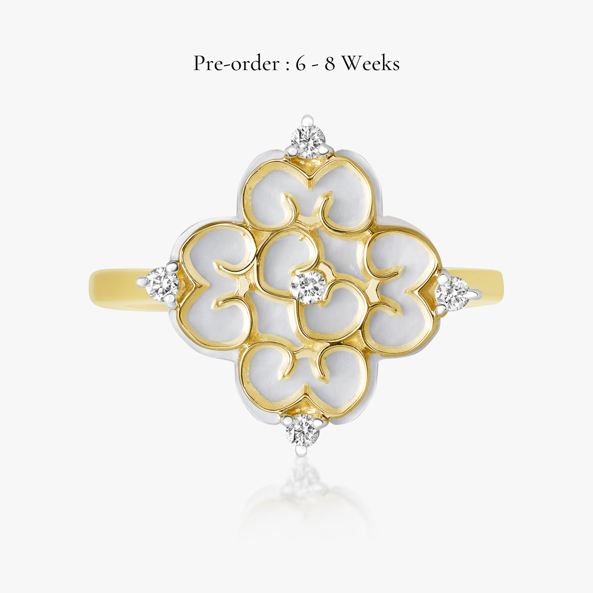 Blessings Mother of Pearl Ring (18K Gold) - Carrie K.