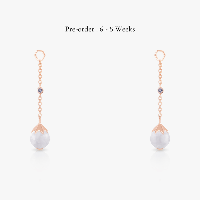 Jade Long Ear Drops (18K Gold) - Carrie K.