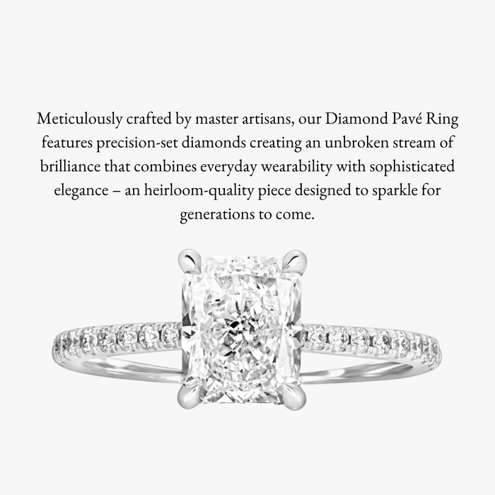 1.51ct Lab-Grown Diamond Hidden Halo Pave Ring - Carrie K.