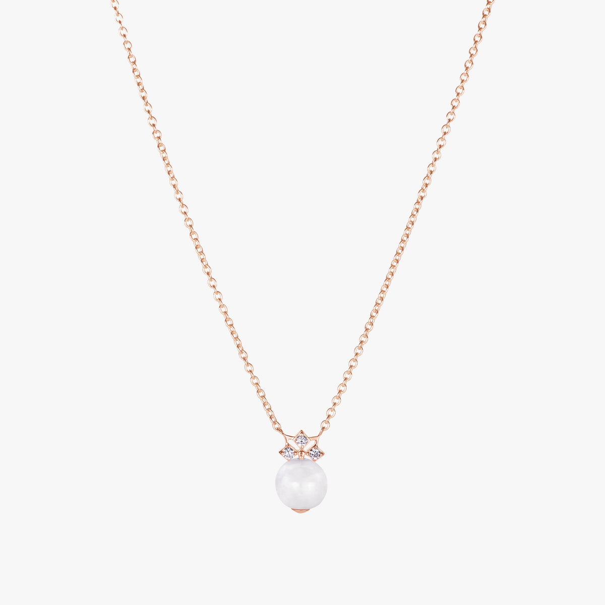 Star Mini Lavender Jade Bead Necklace (14K Gold) - Carrie K.