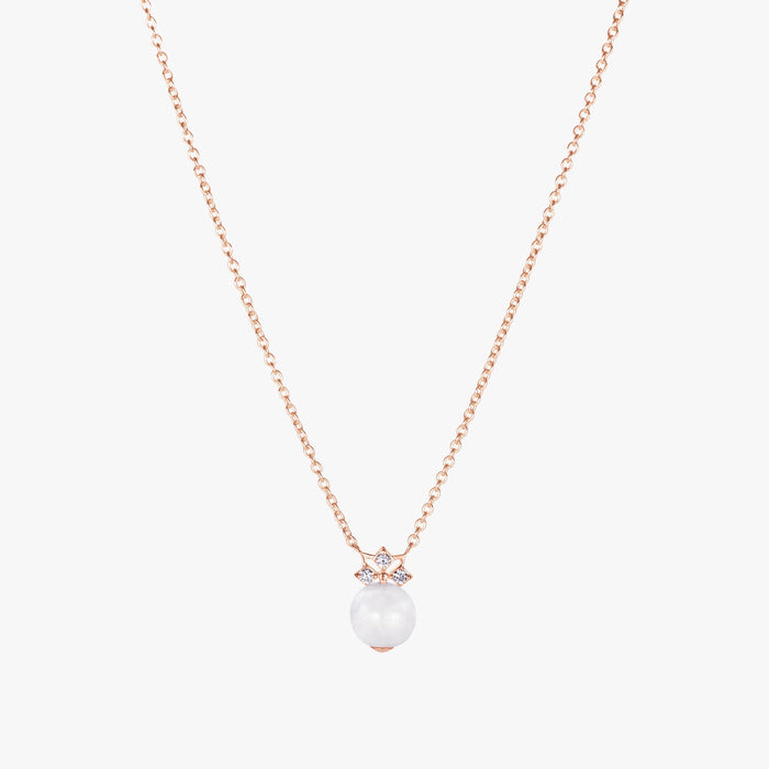 Star Mini Lavender Jade Bead Necklace (14K Gold) - Carrie K.