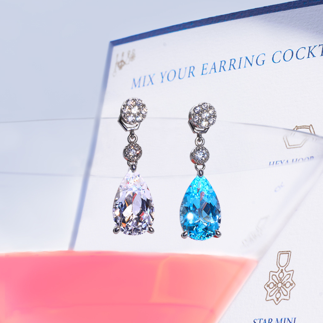 Pear Brilliant Ear Drop (14K Gold) - Carrie K.