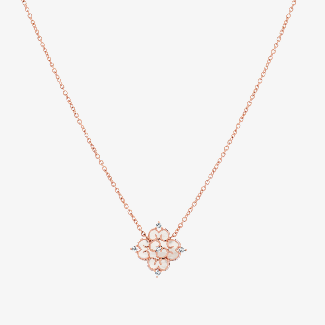 Blessings Mother of Pearl Necklace (14K Gold) - Carrie K.