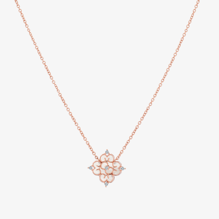 Blessings Mother of Pearl Necklace (14K Gold) - Carrie K.