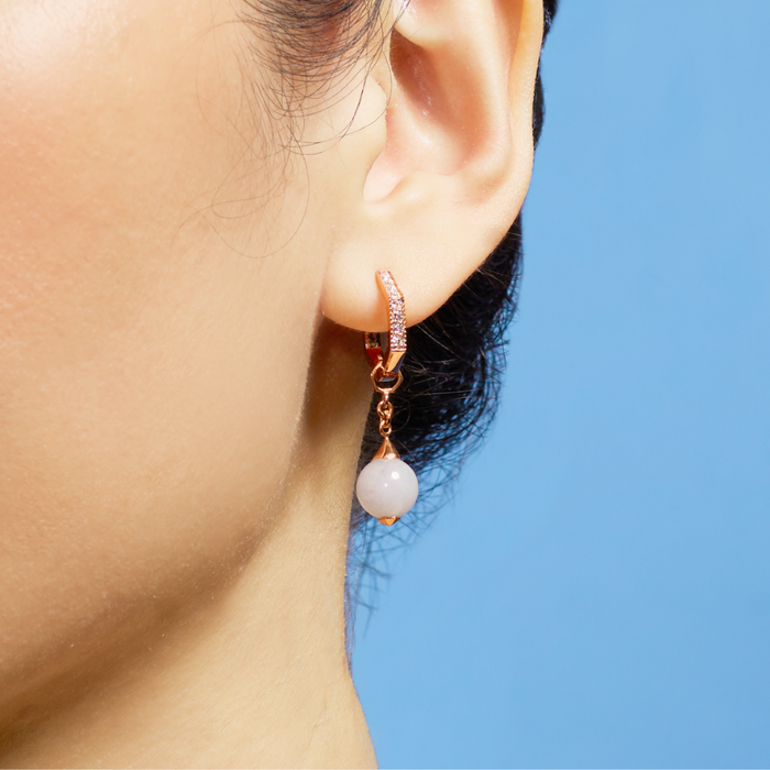 Jade Ear Drops (18K Gold) - Carrie K.
