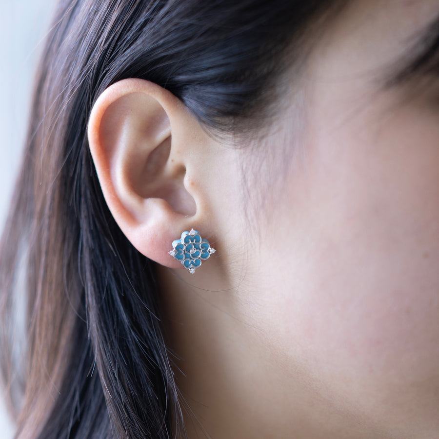 Blessings Mini Turquoise Ear Studs - Carrie K.