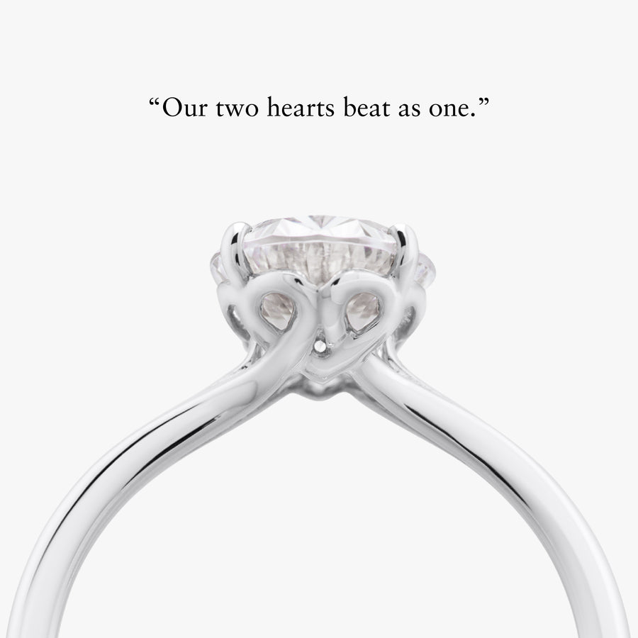 Infinite Heart Ring With Straight Band - Carrie K.