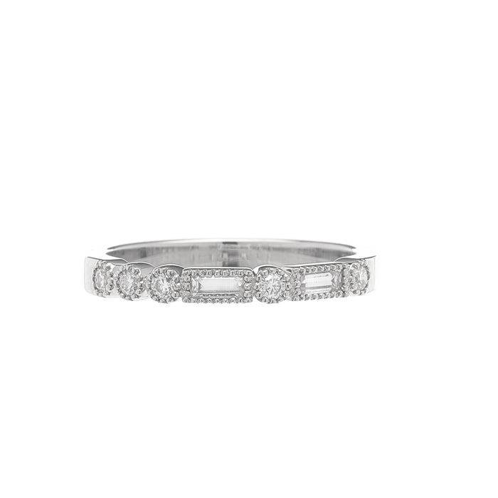 Milgrain Morse Ring - 2.5 mm - Carrie K.