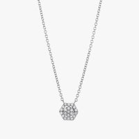 Hexa Halo Necklace (18K Gold) - Carrie K.