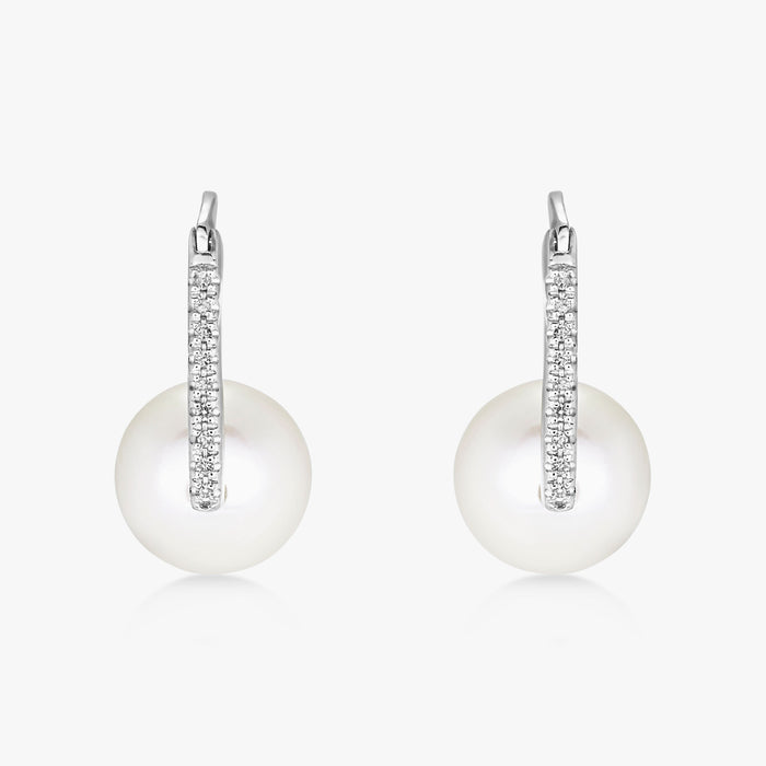 South Sea Pearl Nuovo Diamond Earrings - Carrie K. 