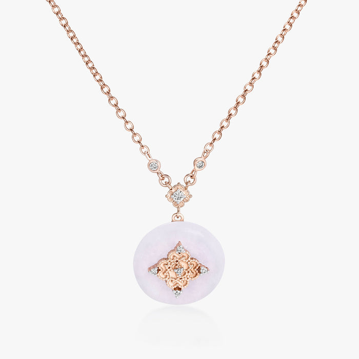 Blessings Jade Coin Necklace (14K Gold) - Carrie K. 