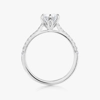 Lotus Pave With Cathedral Ring - Carrie K.