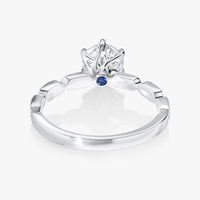 Entwine Birthstone Art Deco Helix Ring - Carrie K.