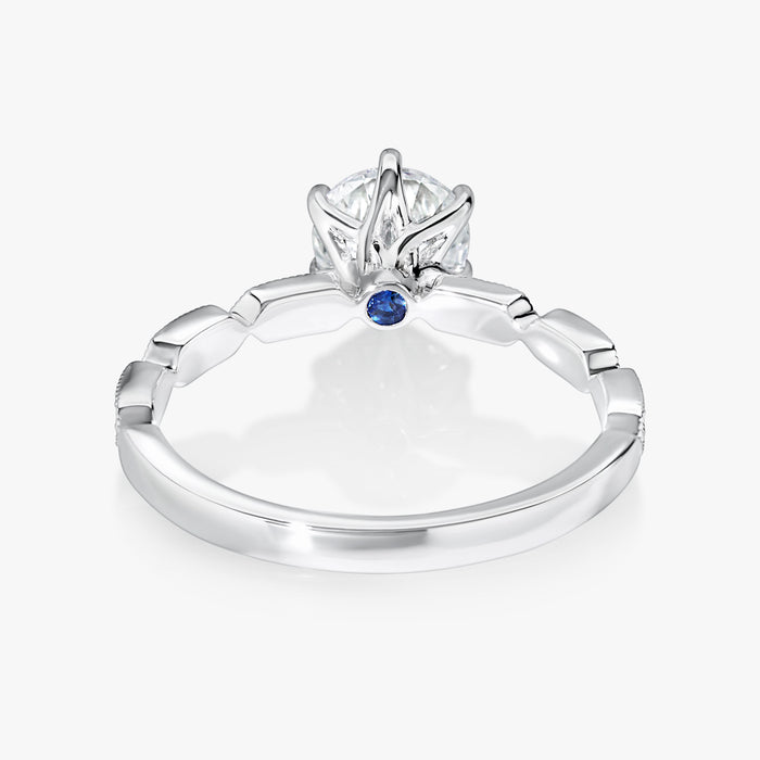 Entwine Birthstone Art Deco Helix Ring - Carrie K.