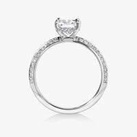Hidden Halo Knife Edge Pave Ring - Carrie K.