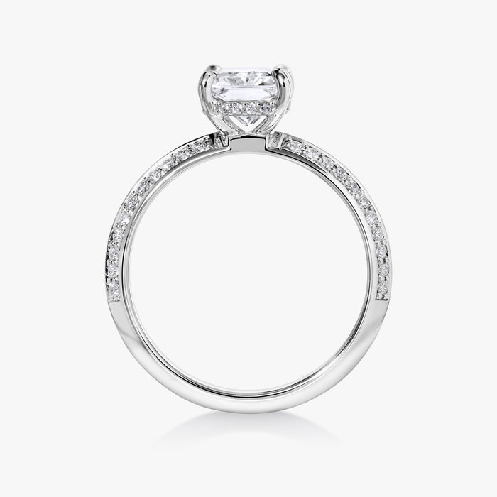 Hidden Halo Knife Edge Pave Ring - Carrie K.