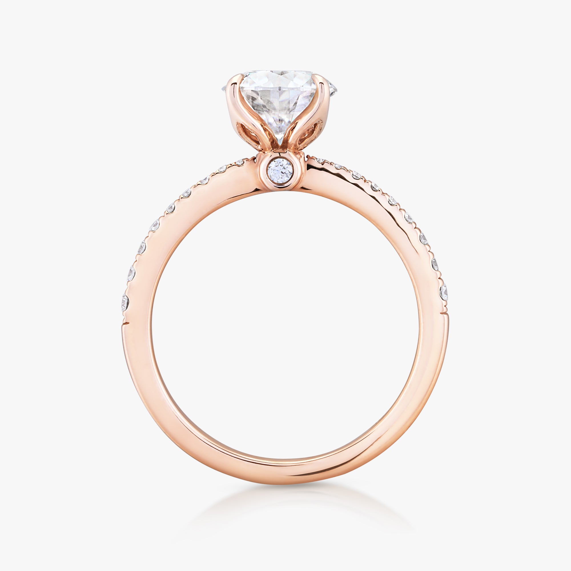 Jasmine Little Secret Ring With Tapered Pave Band - Carrie K.