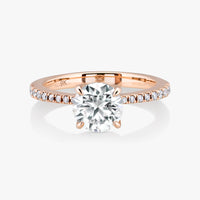Jasmine Little Secret Ring With Tapered Pave Band - Carrie K.