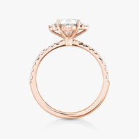 North Star Ring With Tapered Pave Band - Carrie K.