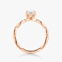 The Love Letter Ring With Intertwine Plain Band - Carrie K.