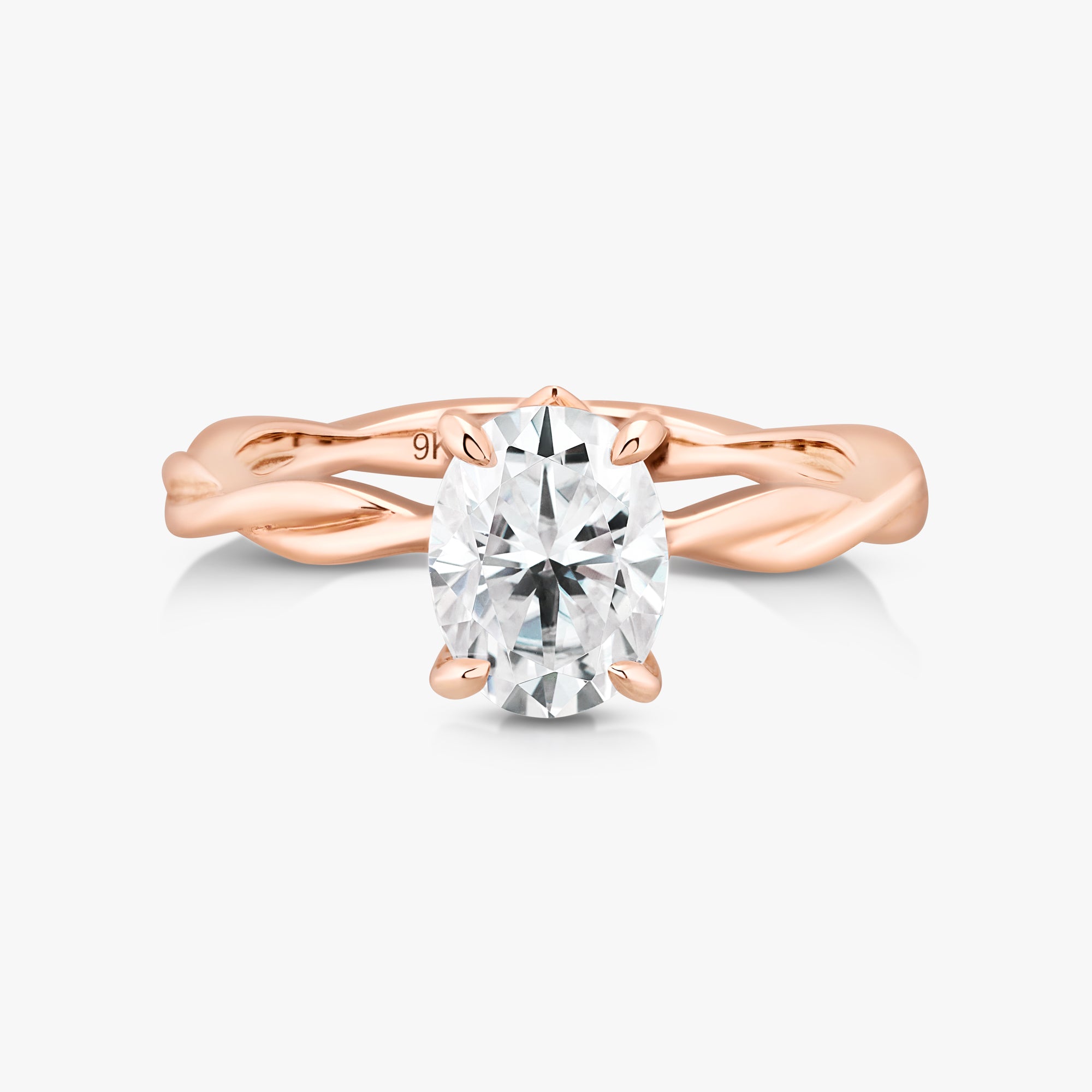 The Love Letter Ring With Intertwine Plain Band - Carrie K.