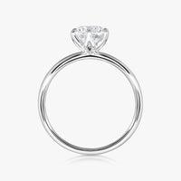 Lotus Ring Without Cathedral Straight Band - Carrie K.