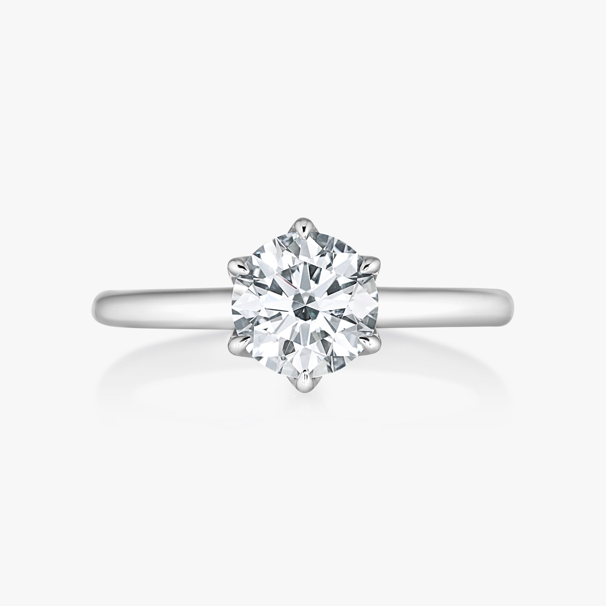 Lotus Ring Without Cathedral Straight Band - Carrie K.
