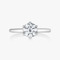 Lotus Ring Without Cathedral Straight Band - Carrie K.