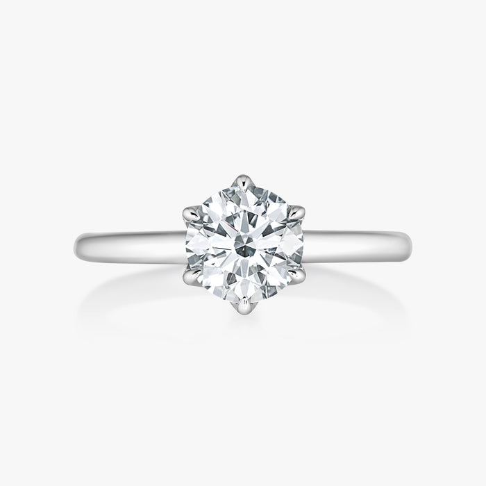 Lotus Ring Without Cathedral Straight Band - Carrie K.