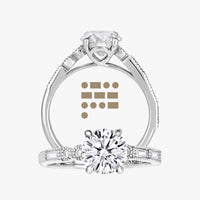 Milgrain Morse Solitaire Ring - Carrie K.