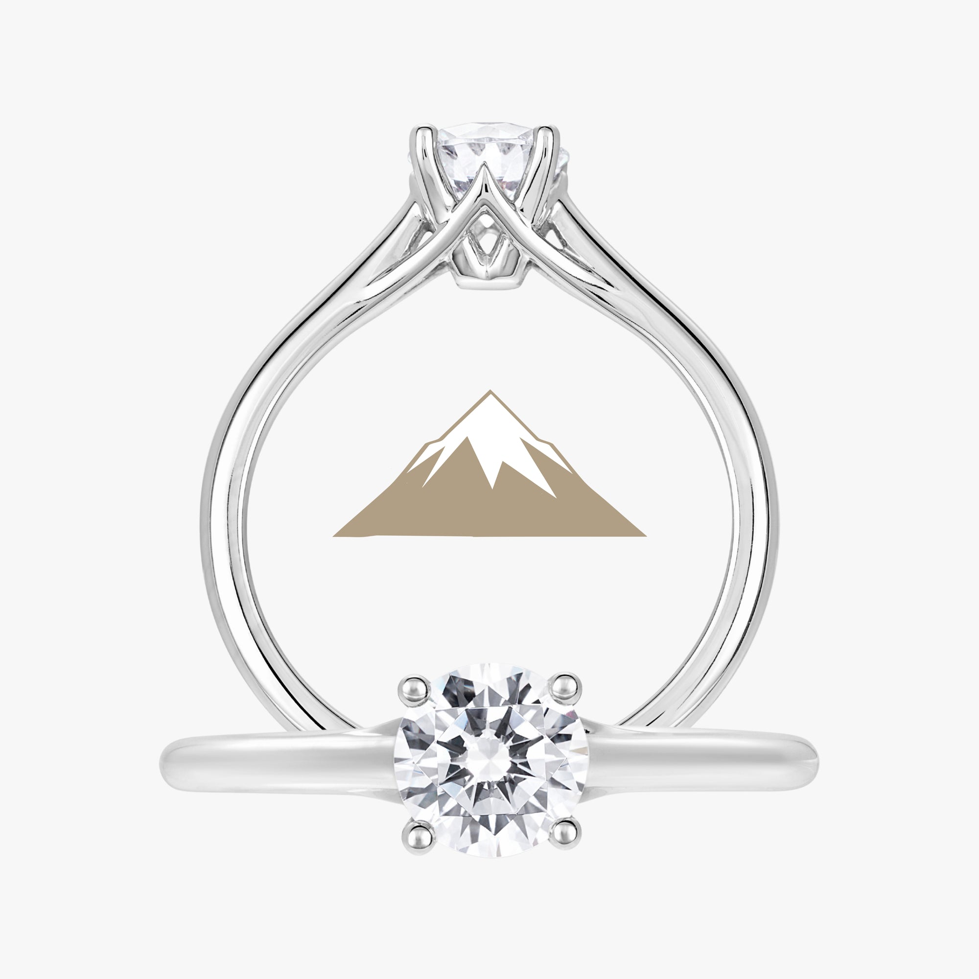 Pinnacle Ring With Straight Band - Carrie K.