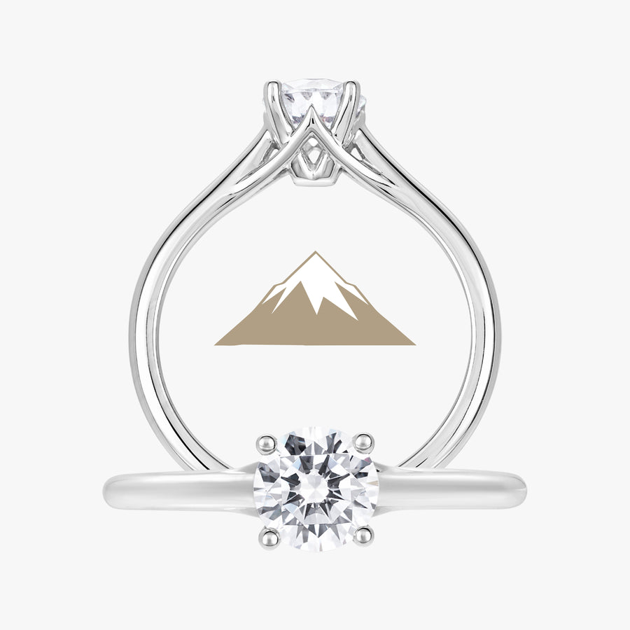 Pinnacle Ring With Straight Band - Carrie K.