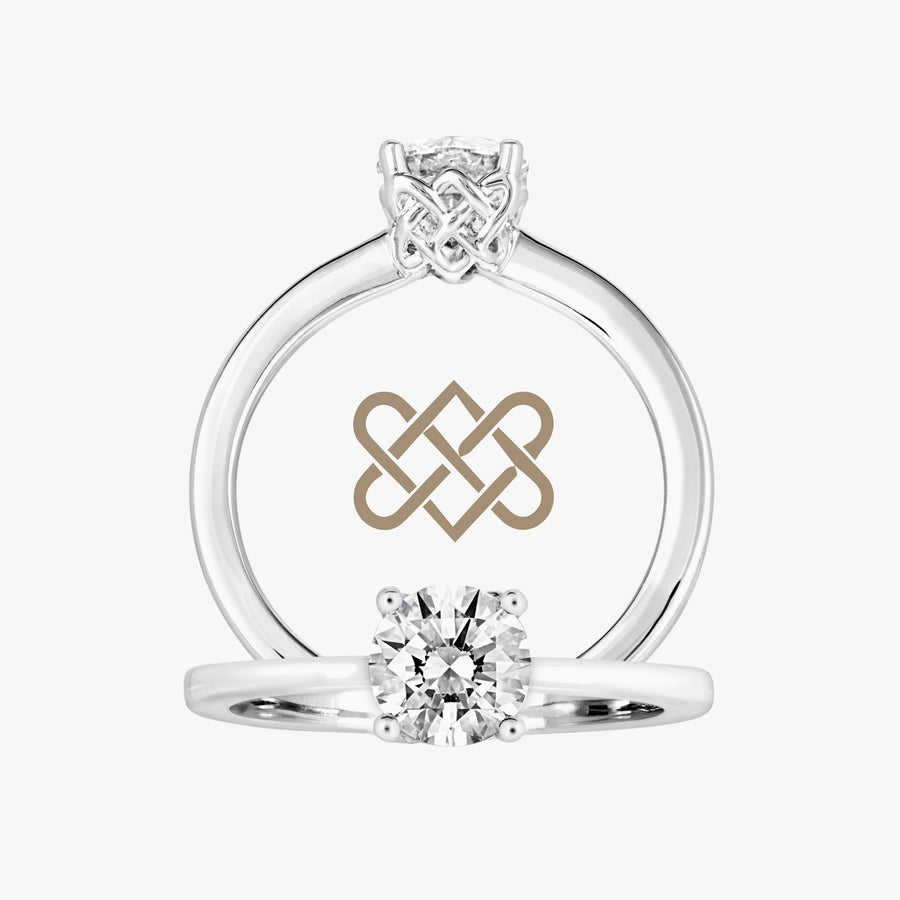Love Knot Ring With Tapered Band - Carrie K.