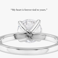 Forget-Me-Knot Ring With Straight Band - Carrie K.