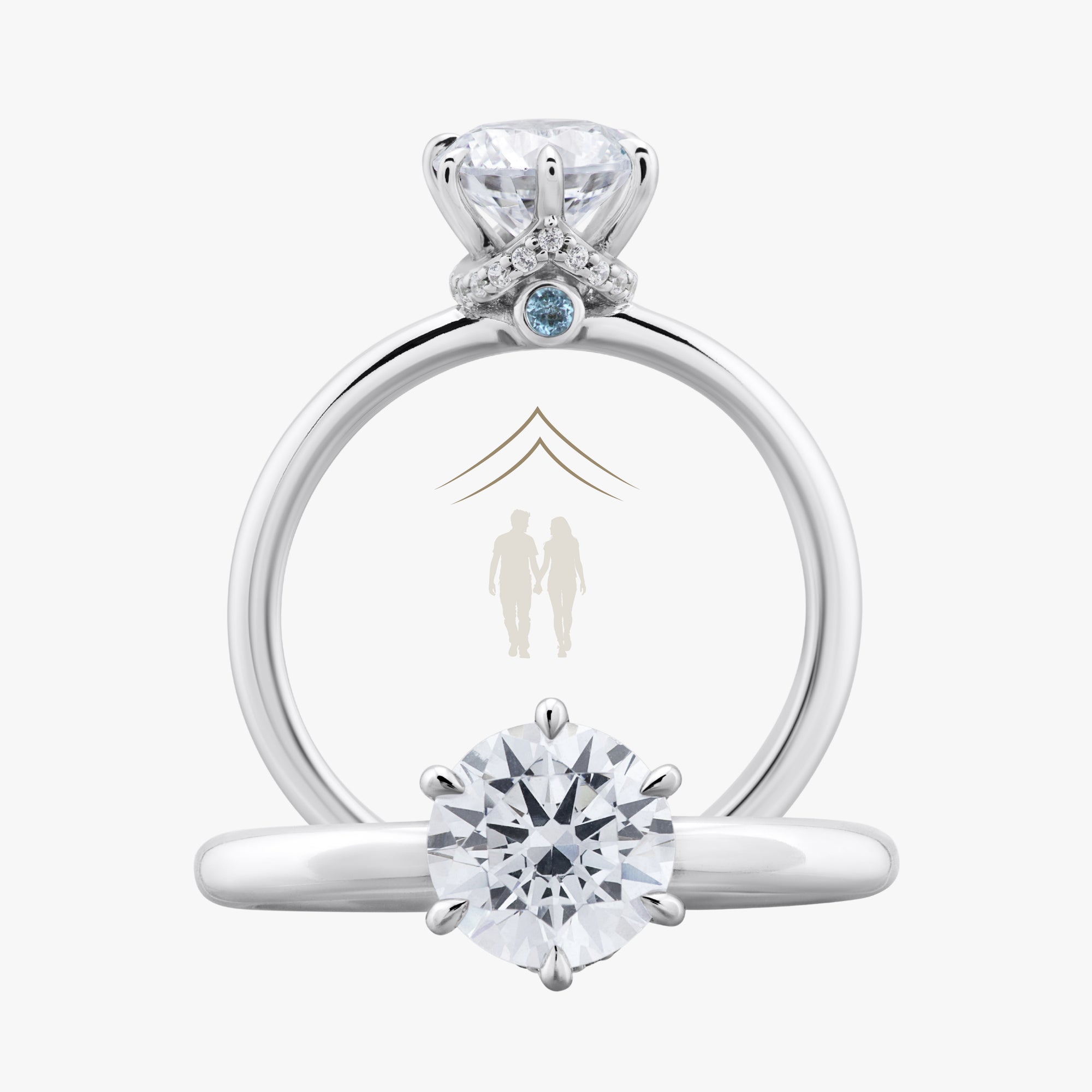 Home Little Secret Ring With Straight Band - Carrie K.