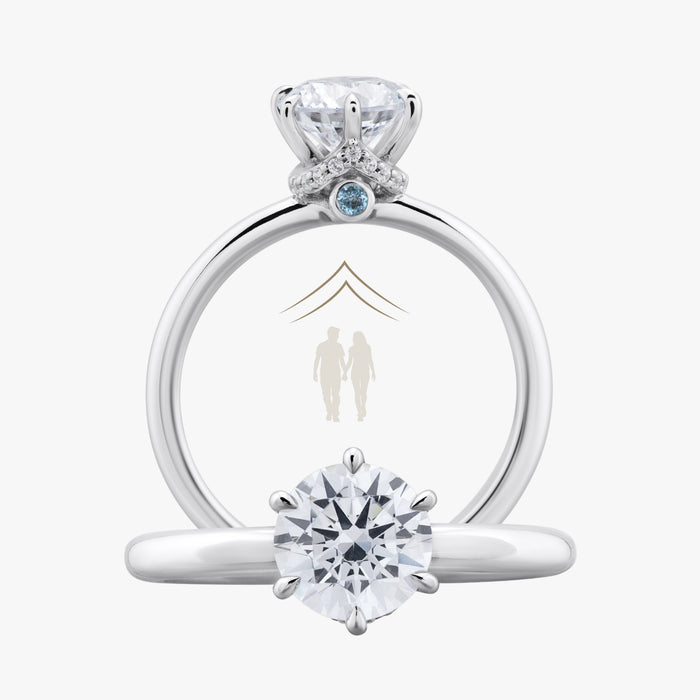Home Little Secret Ring With Straight Band - Carrie K.