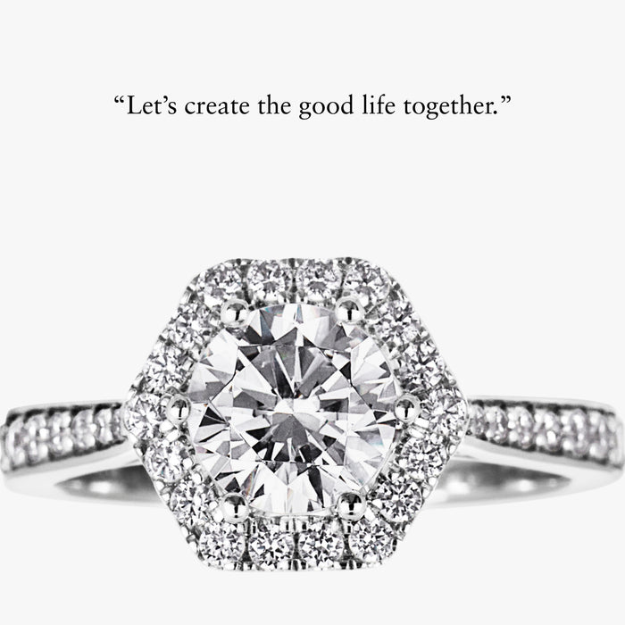 Hexa Halo Ring - Carrie K.
