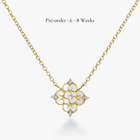 Blessings Mini Mother of Pearl Necklace (18K Gold) - Carrie K.
