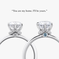 Home Little Secret Ring With Straight Band - Carrie K.