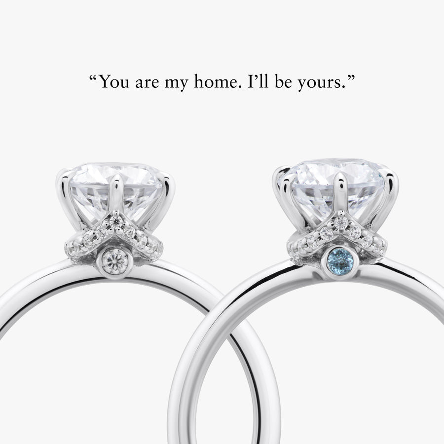 Home Little Secret Ring With Straight Band - Carrie K.