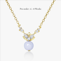Lotus Lavender Jade Necklace (18K Gold) - Carrie K.