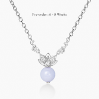 Lotus Lavender Jade Necklace (18K Gold) - Carrie K.