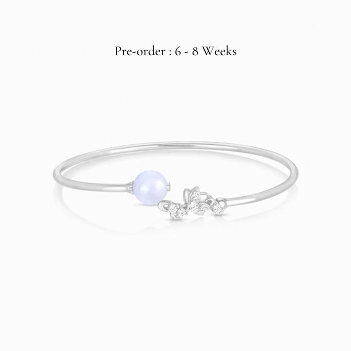 Lotus Lavender Jade Twisty Bangle (18K Gold) - Carrie K.