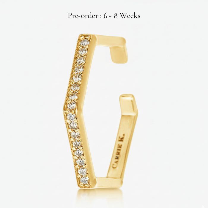 Hexa Ear Cuff (18K Gold) - Carrie K.