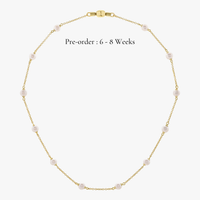 Pearl Chain Necklace 16-inch (14K Gold) - Carrie K.