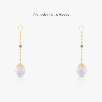 Jade Long Ear Drops (18K Gold) - Carrie K.