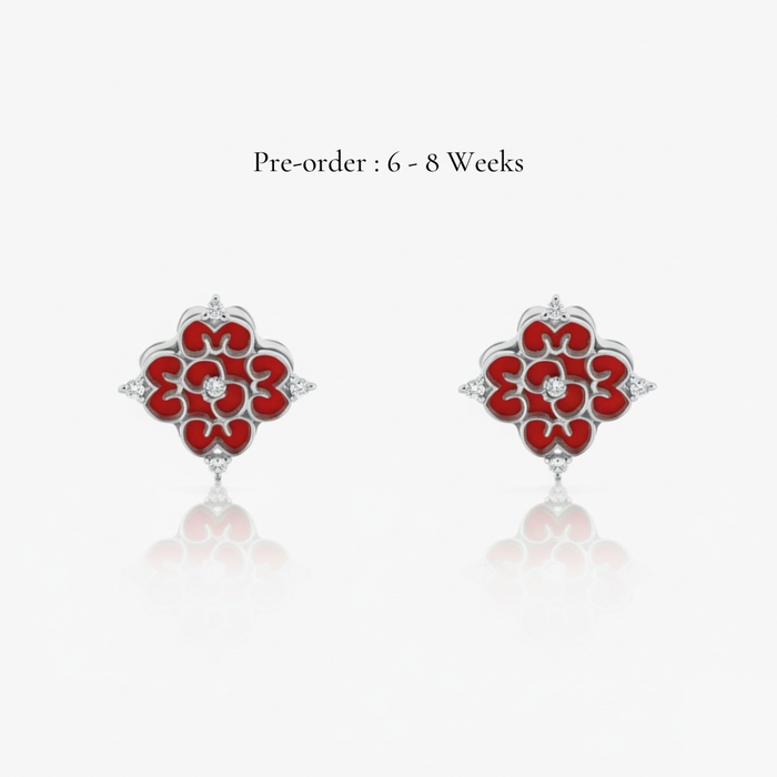 Blessings Mini Red Agate Studs - Carrie K.
